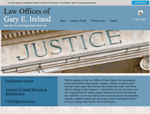 Tablet Screenshot of irelandlaw.net